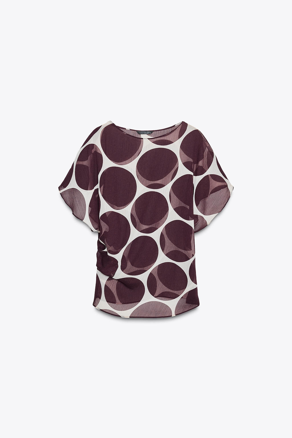SHEER POLKA DOT TOP - Zara фото 18