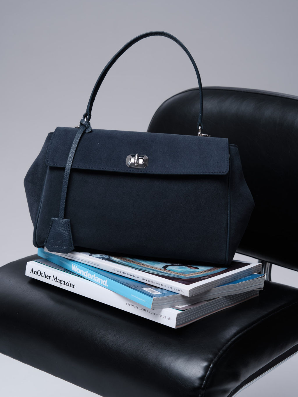 Замшевая сумка Nadi DBR 31356 синий  фото 10