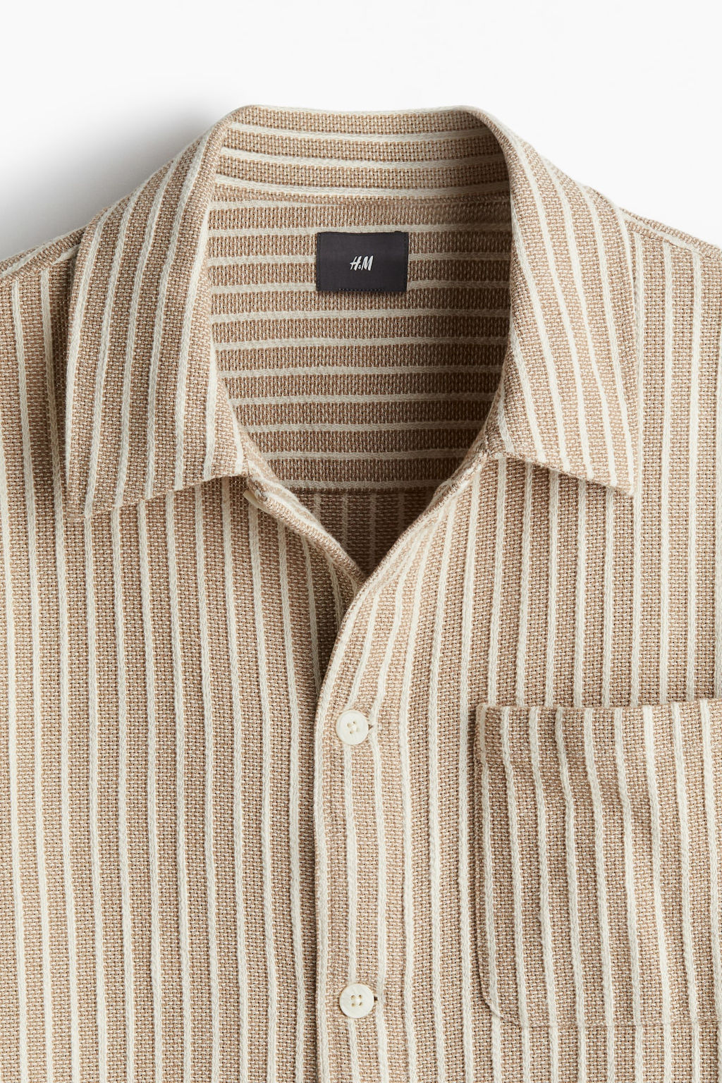 Sobrecamisa con textura Regular Fit - H&m фото 6