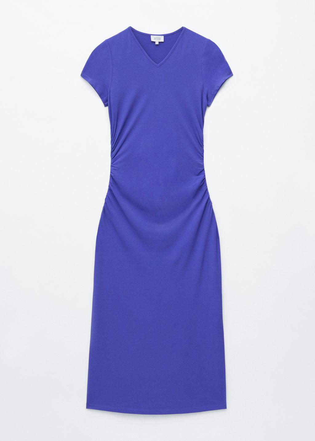 Vestido midi en punto de piqu?