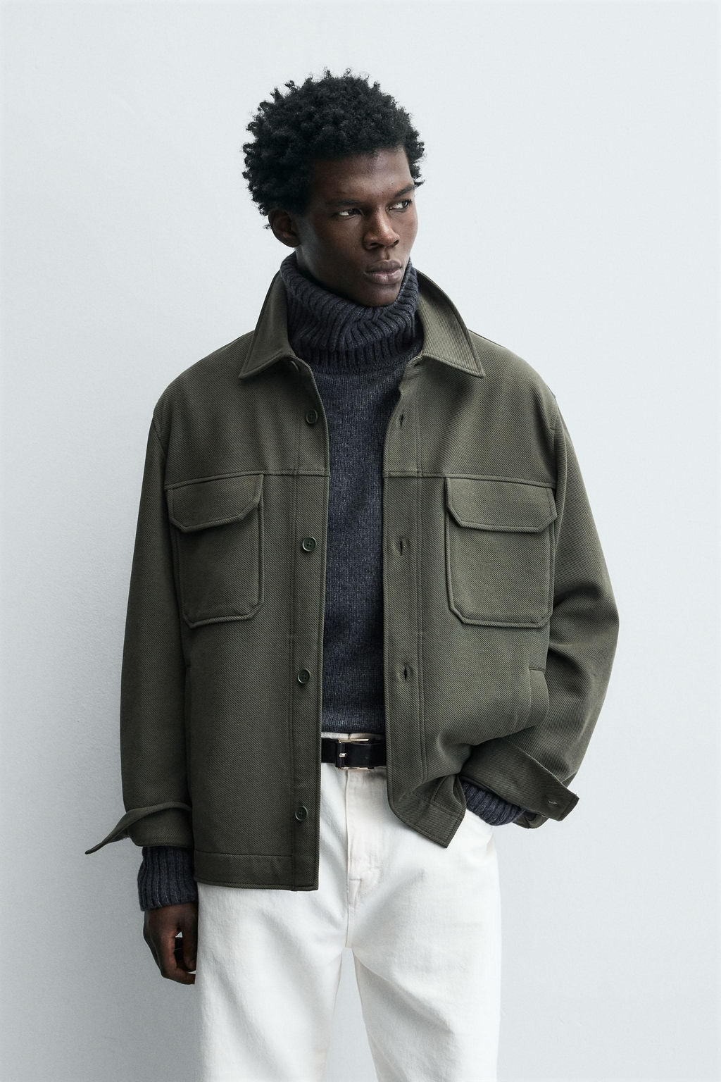 COMFORT TEXTURED OVERSHIRT - Zara фото 2