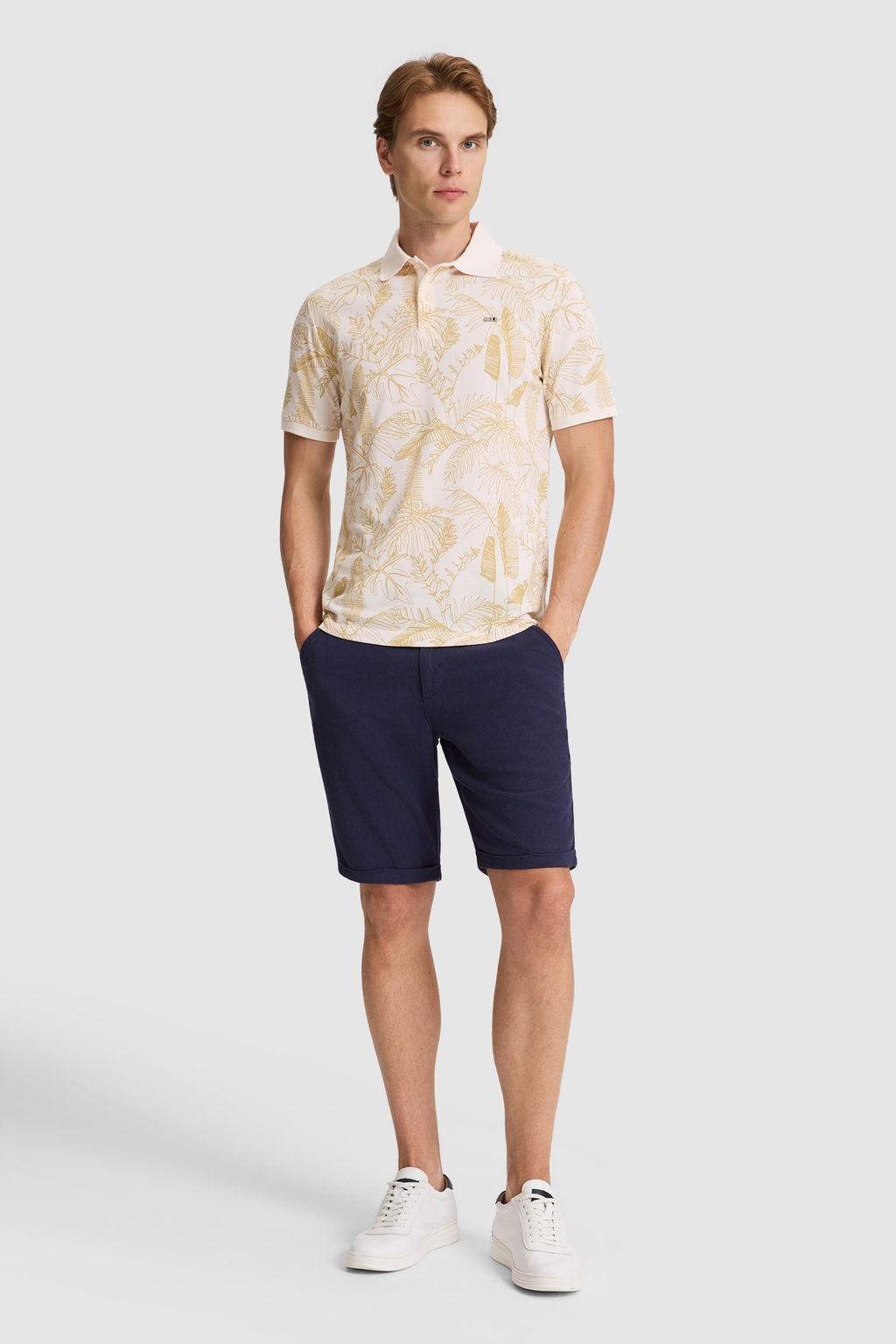 Erkek Krem Regular Fit Polo Yaka Ti__rt - U.s. polo assn фото 3