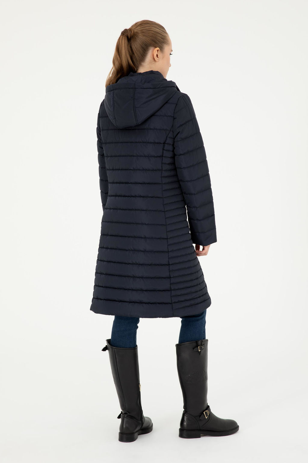 Женское темно-синее пальто - U.s. polo assn фото 5