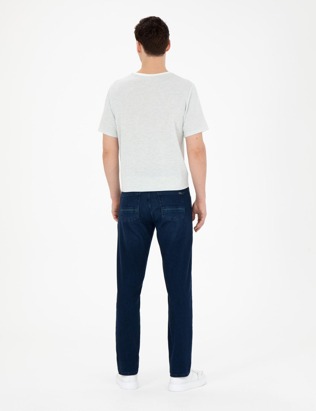 Koyu Lacivert Straight Fit Jean Pantolon
