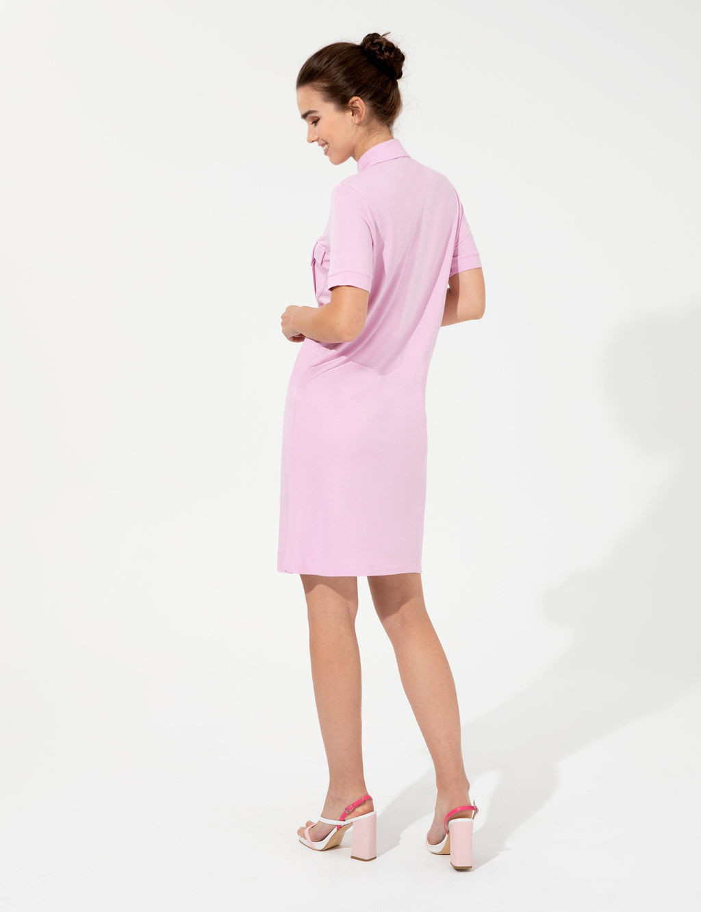 Lila Polo Yaka Elbise - Pierre cardin фото 4