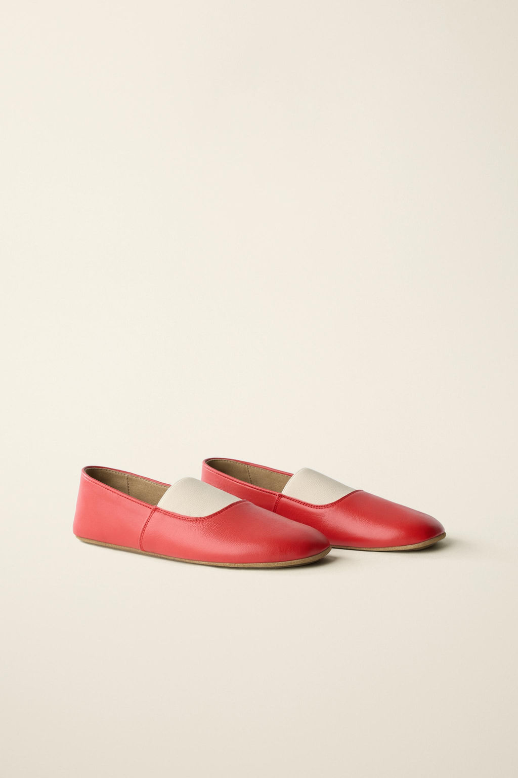 BAILARINA PIEL CREATED BY CARAMEL LONDON X ZARA / Rojo  фото 4