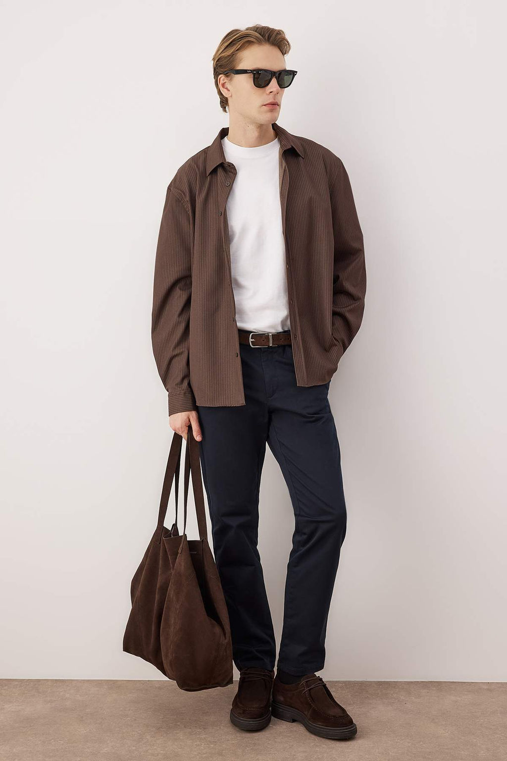 Siyah Erkek Gabardin Dokulu Kumas Pantolon TMNAW26PL00026 - Trendyolmilla фото 41