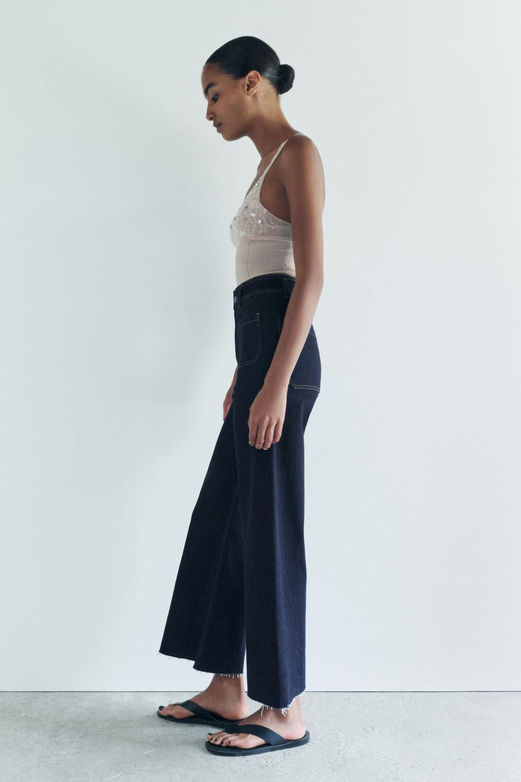 ZW COLLECTION WIDE-LEG HIGH-WAIST JEANS - Zara фото 17