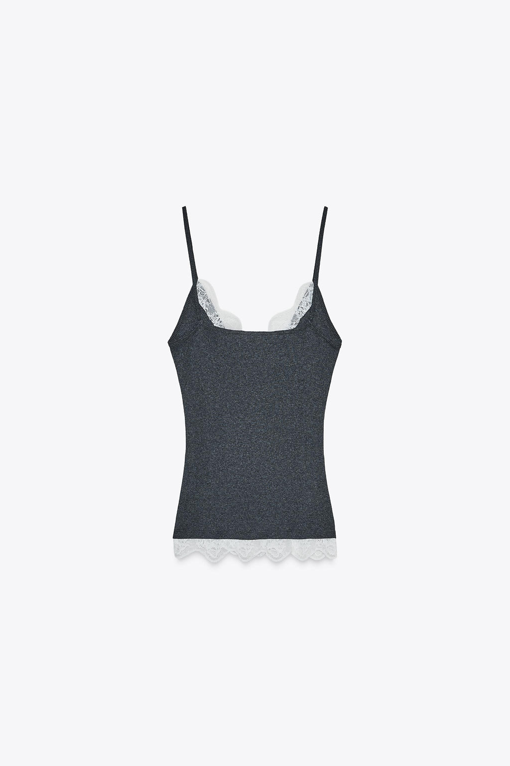 LACE STRAPPY TOP - Zara фото 6
