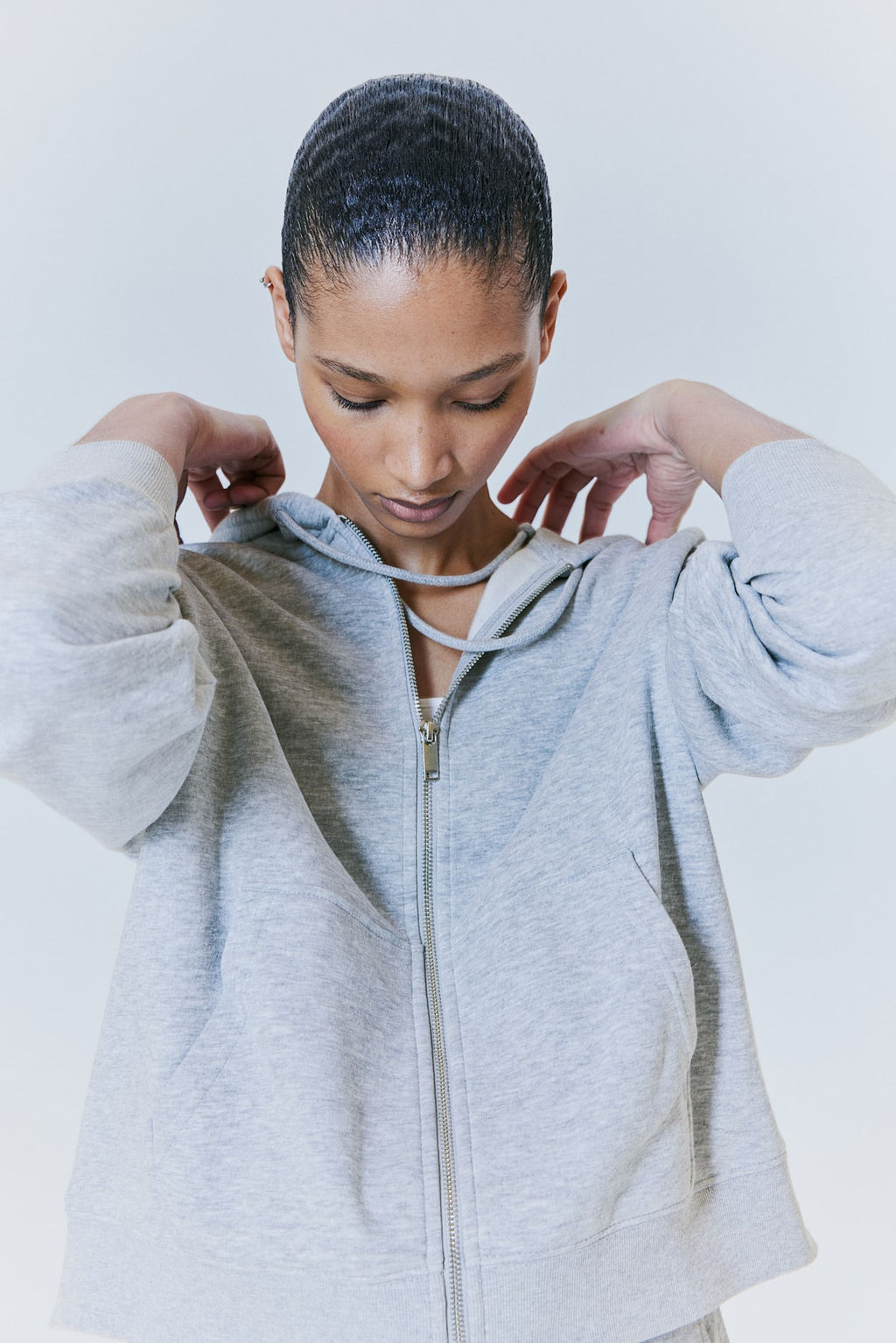 Chaqueta sudadera con capucha y cremallera - H&m фото 3