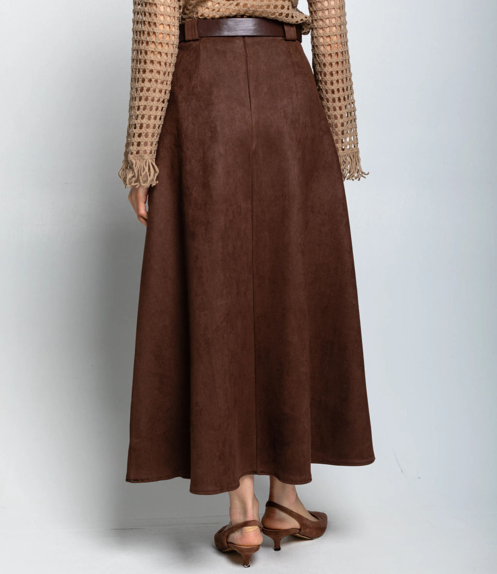 Юбка #КТ3039-2, коричневый - Dommod фото 4