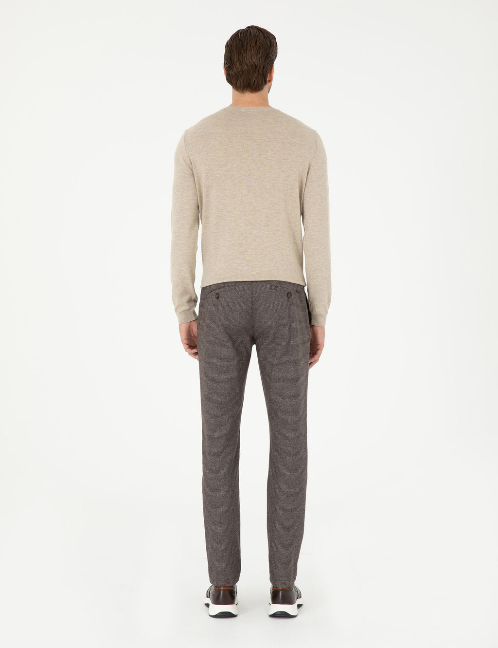 Kahverengi Slim Fit Kanvas Pantolon - Pierre cardin фото 4