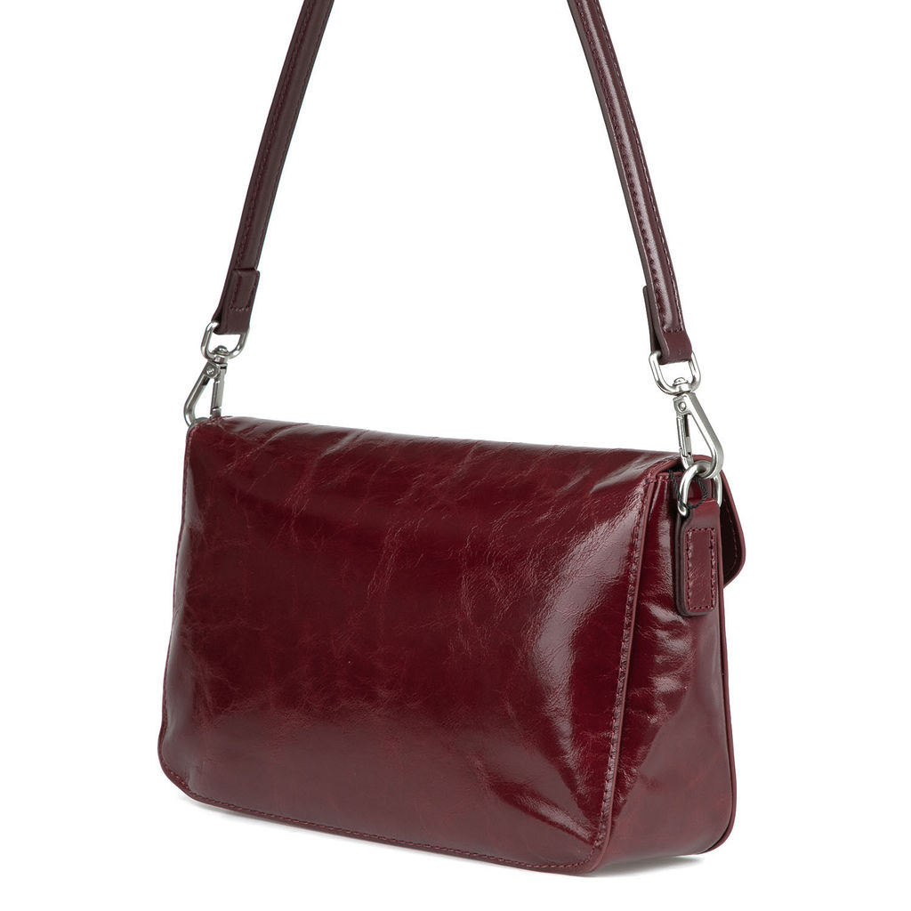 7235 red, Женская кожаная сумка, Barcelo Biagi