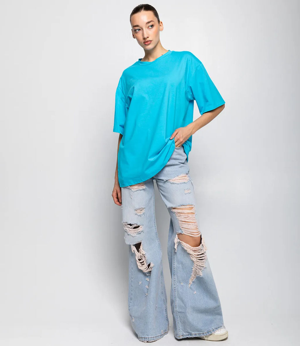 Футболка #ОКТ1655-1, голубой