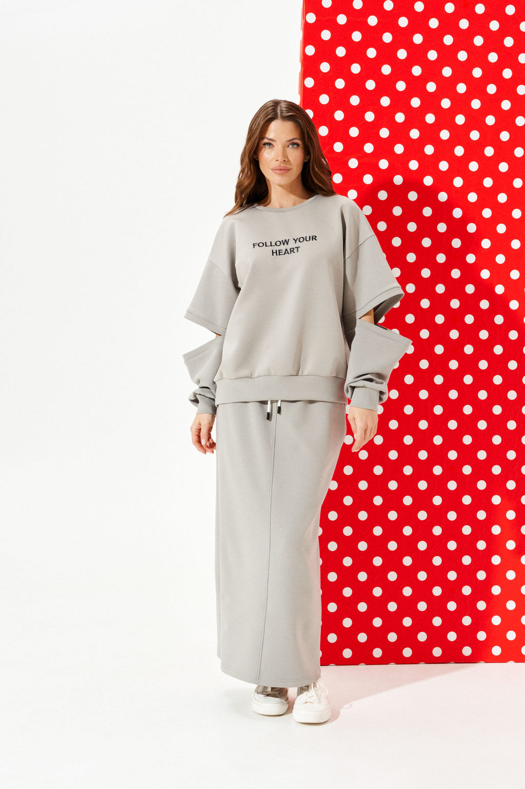 костюм женский 2-х предметный (свитшот + юбка) - Elletto фото 6