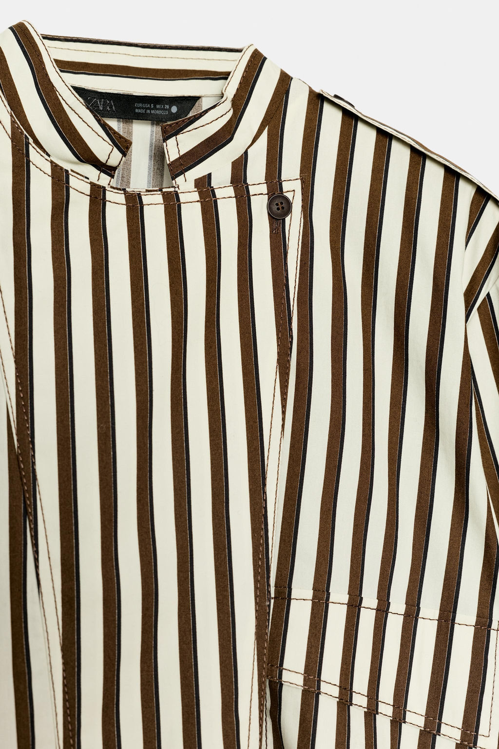 ZW COLLECTION STRIPED SHIRT - Zara фото 8