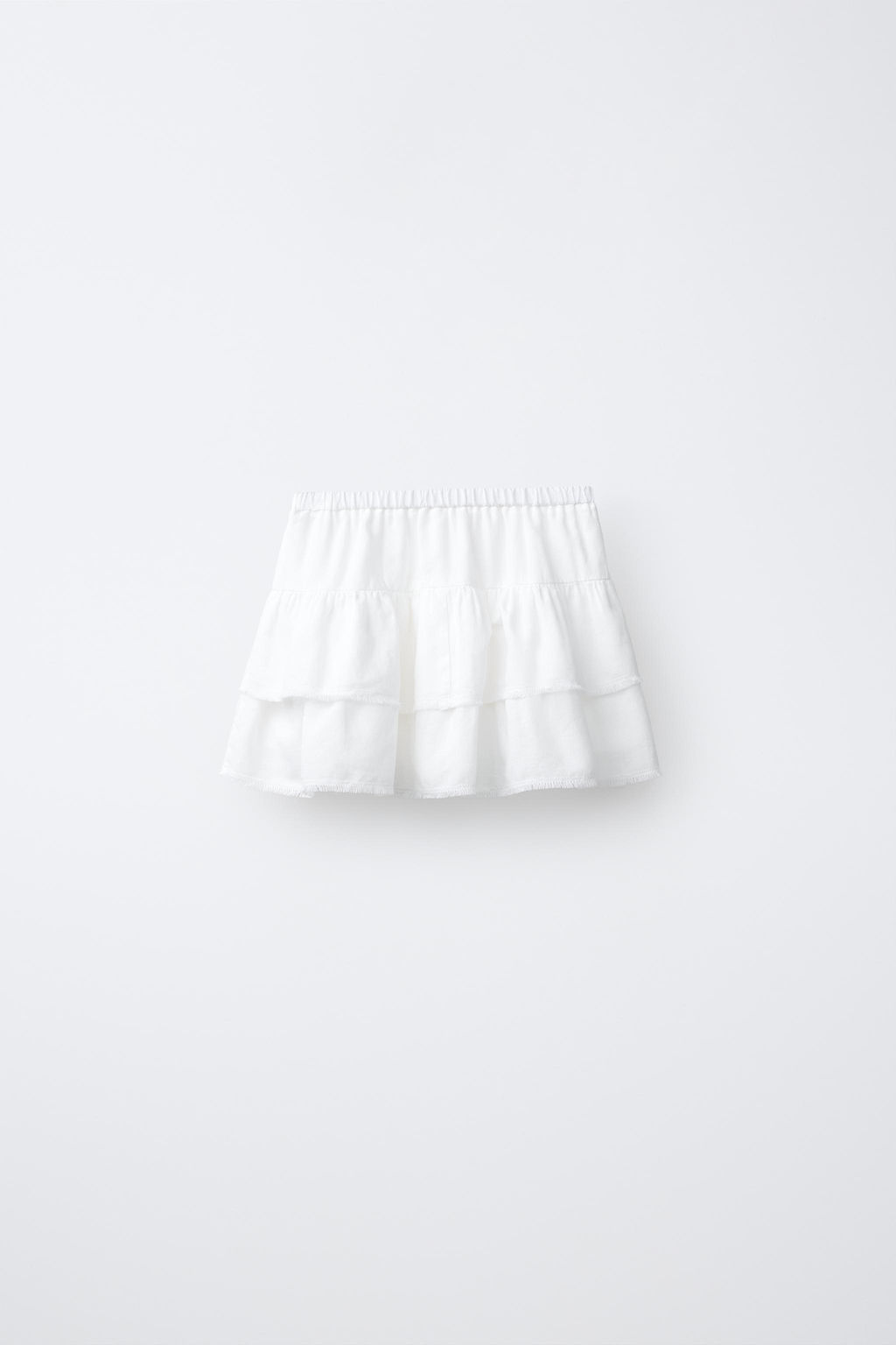 FALDA VOLANTES ENTREDOS / Blanco - Zara фото 2