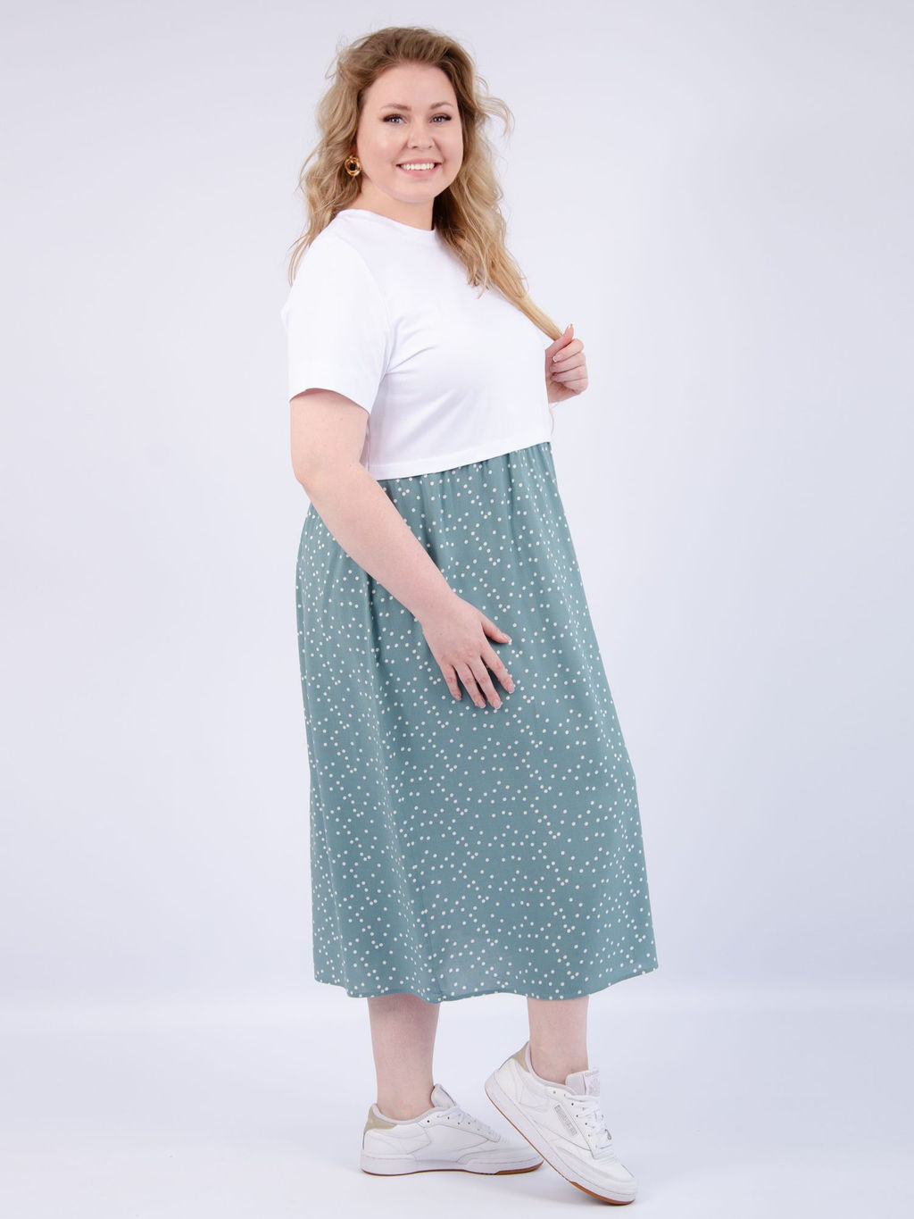 Платье Виттория, вискоза/кулирка До 60 размера - Малина фото 83