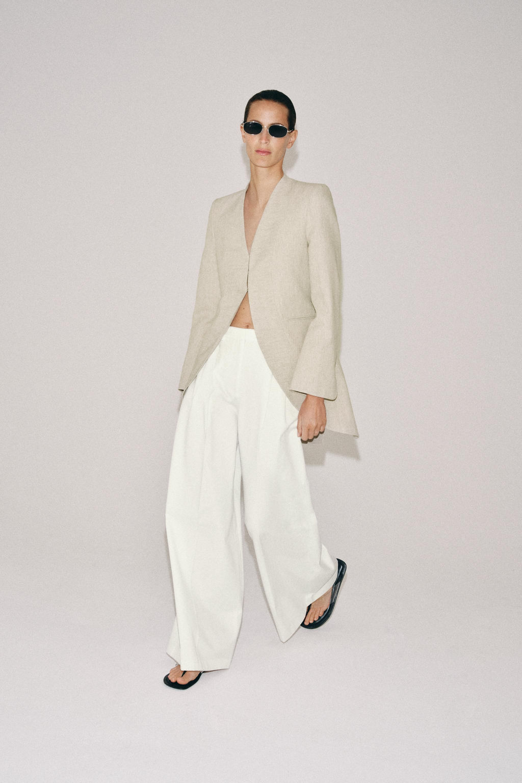 BLAZER LARGA RAYAS ZW COLLECTION / Arena / Vigor? - Zara фото 5