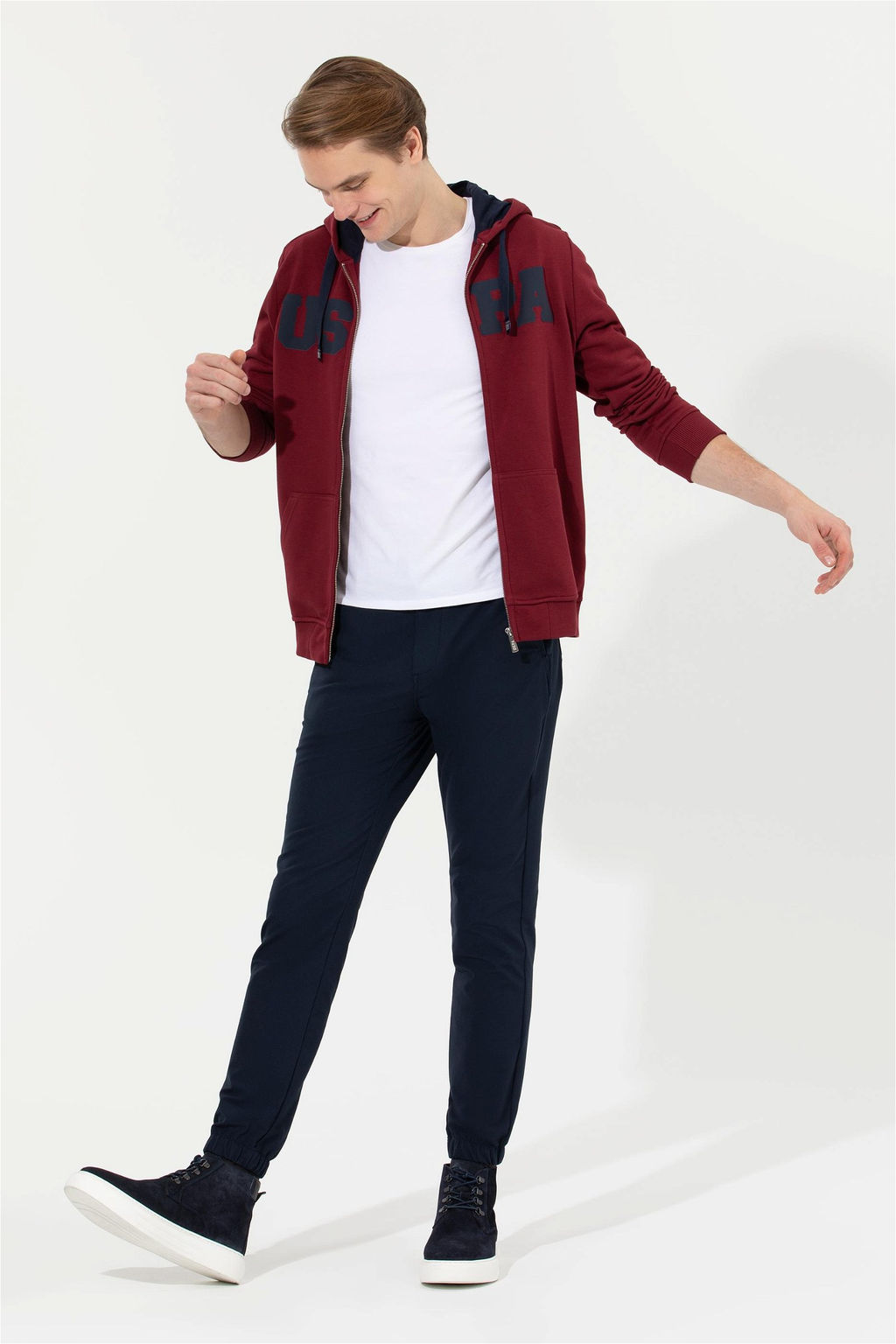 U. S. Polo Assn Мужские темно-синие брюки из плотной ткани - U.s. polo assn фото 8