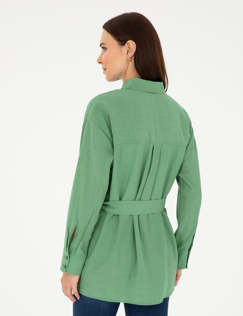 Ye_il Oversize Uzun Kollu G_mlek - Pierre cardin фото 5