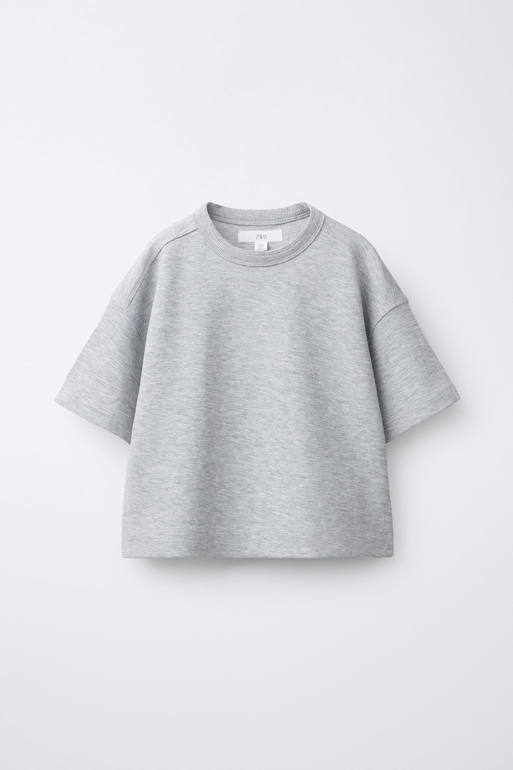 CAMISETA LISA INTERLOCK / Gris vigor? - Zara фото 3