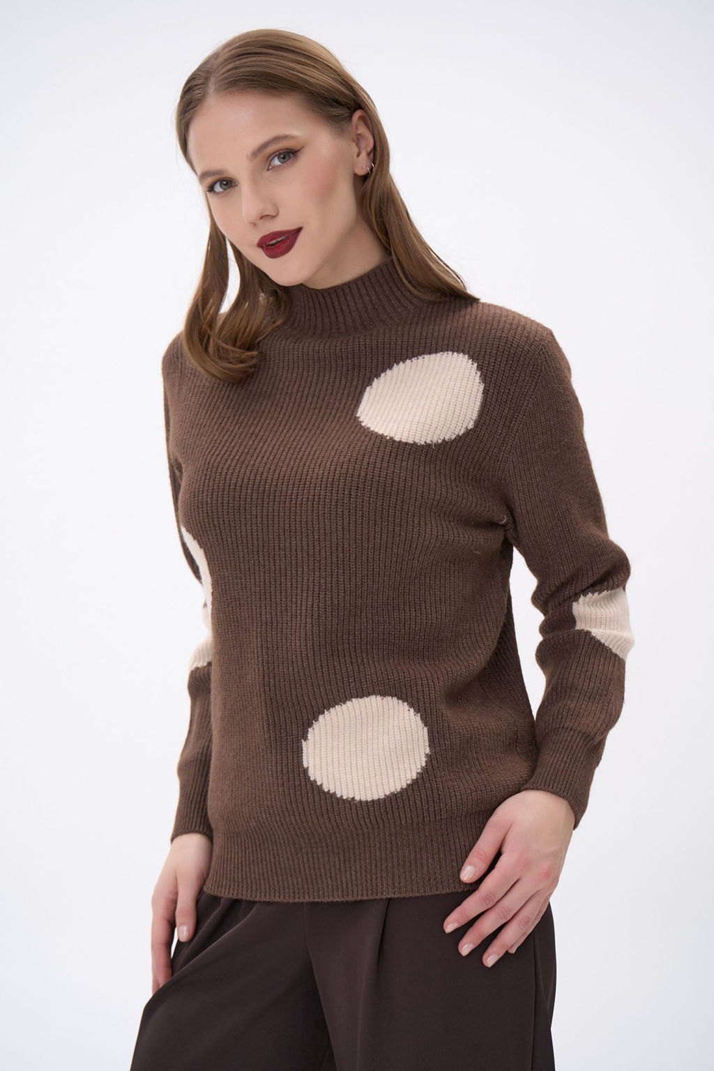Свитер Зои (шоколадный) - Эльза фото 21