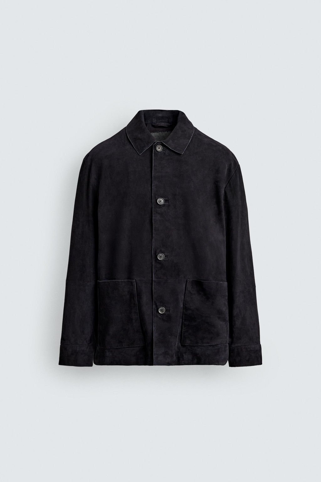 SUEDE LEATHER OVERSHIRT - Zara фото 15