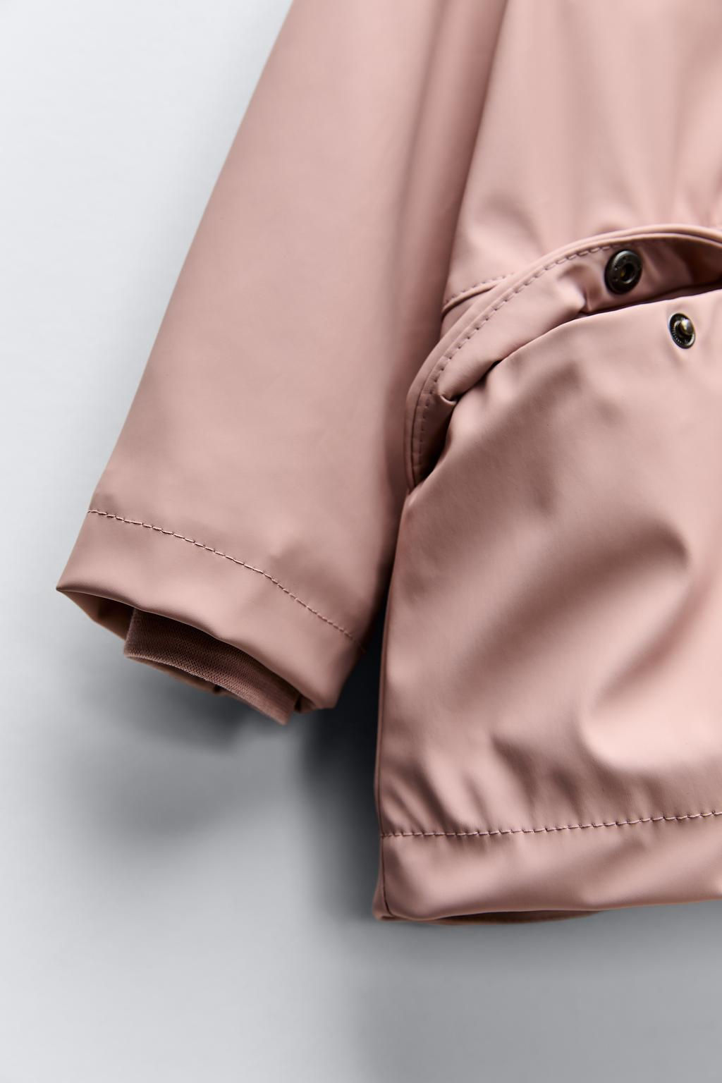 WATER-REPELLENT LINED RAINCOAT - Zara фото 4