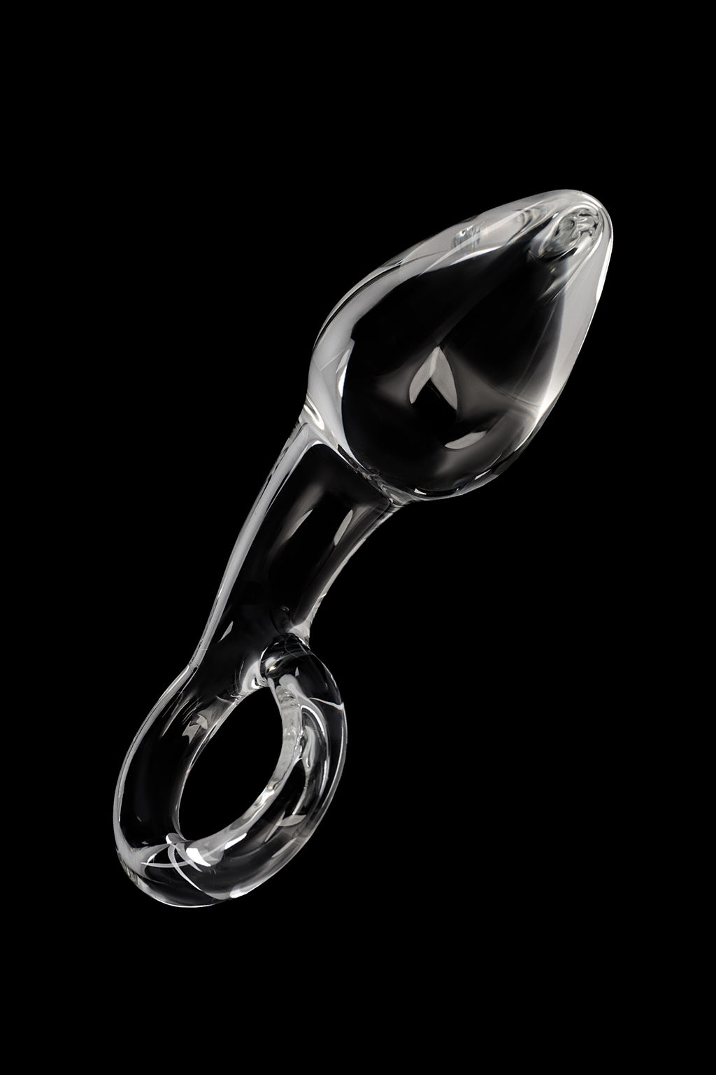 Анальная втулка Sexus Glass, стекло, прозрачная, 14,5 см, 4 см