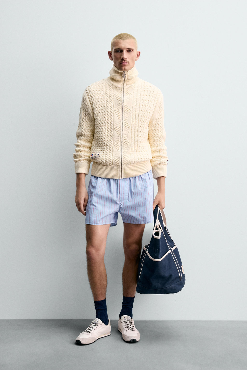 CHAMPION ® X ZARA POPLIN BOXER SHORTS фото 11