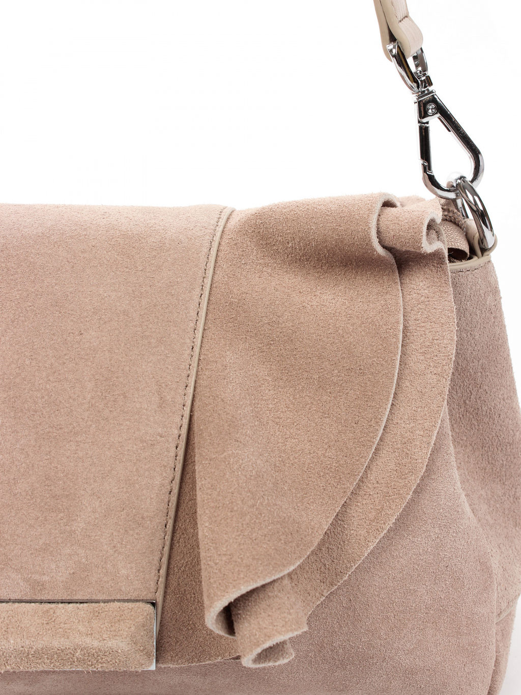 LACCOMA сумка АУ4805-М-бежевый натуральная замша  фото 3