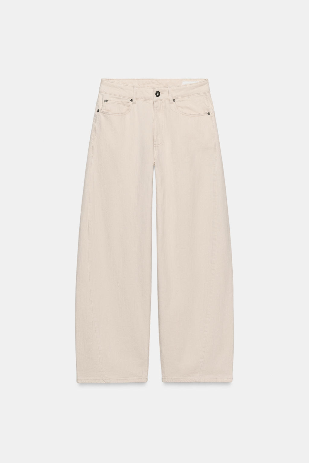 JEANS ZW COLLECTION LOOSE BARREL TIRO MEDIO / Crudo - Zara фото 7