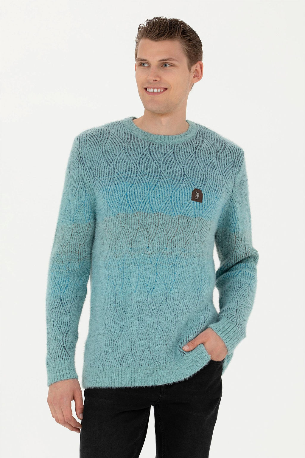 Мужской мятный свитер - U.s. polo assn фото 8