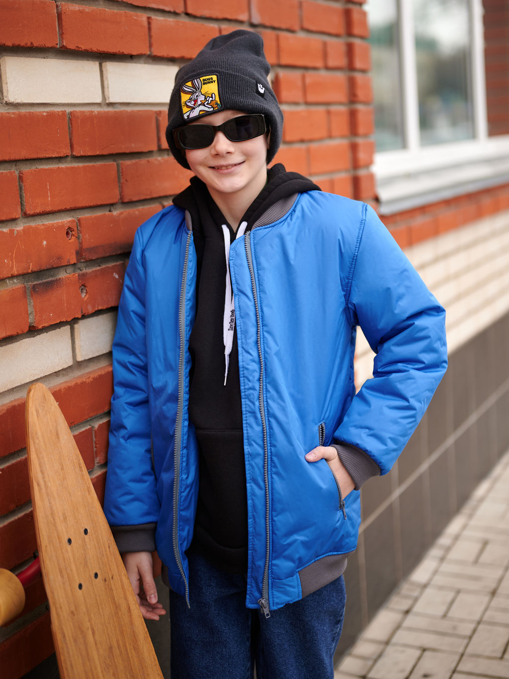 Бомбер демисезонный для мальчика Френд красный - Yollochka фото 5