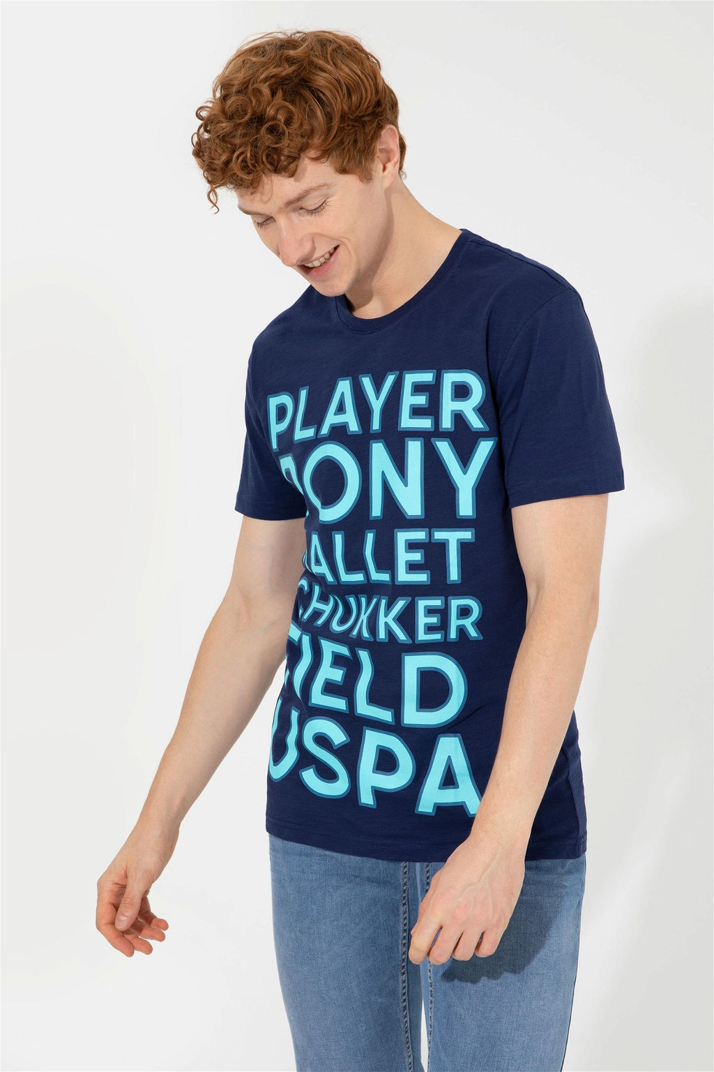 U. S. Polo Assn Мужская темно-синяя футболка с круглым вырезом - U.s. polo assn фото 8