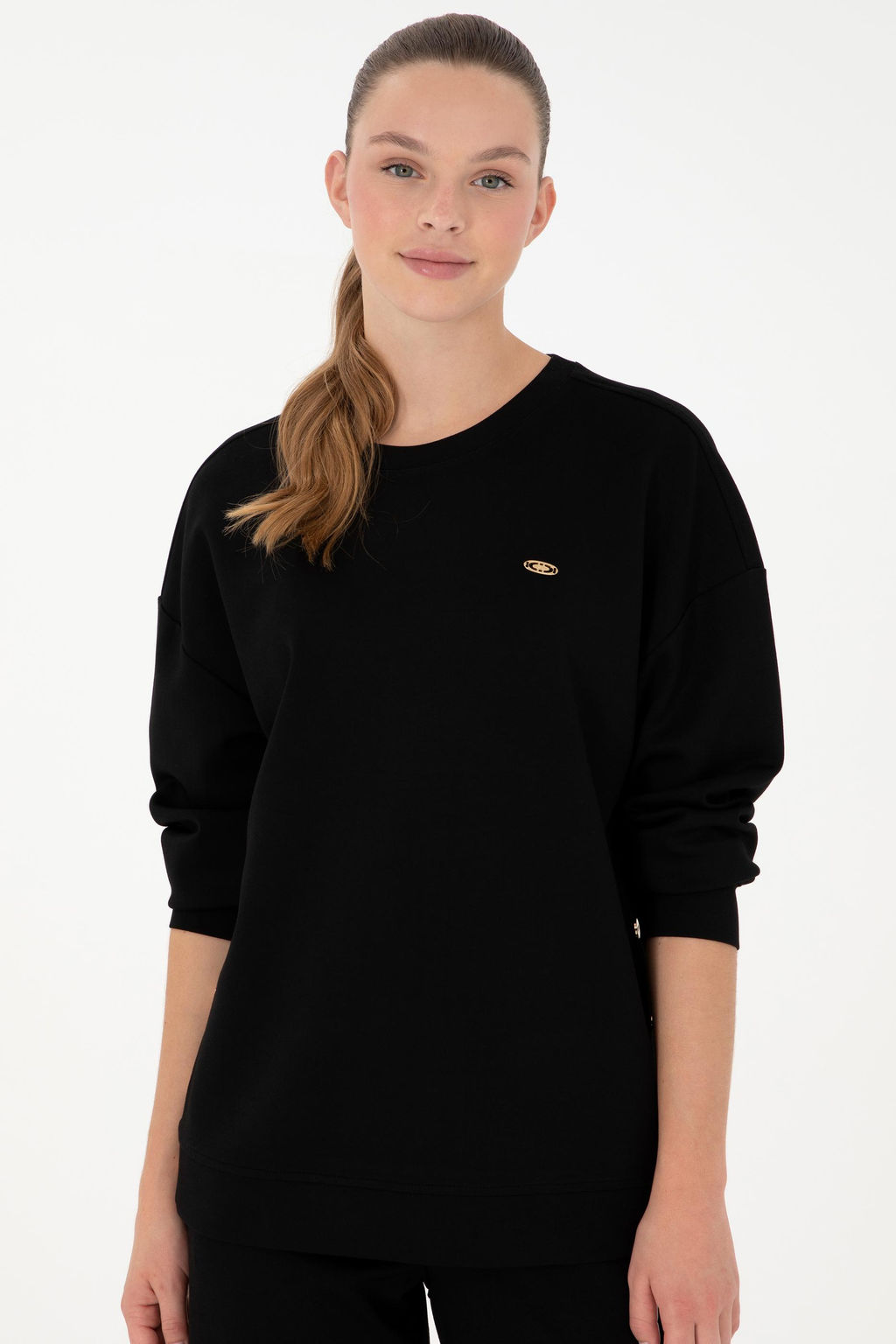 Женский черный свитшот - U.s. polo assn фото 3