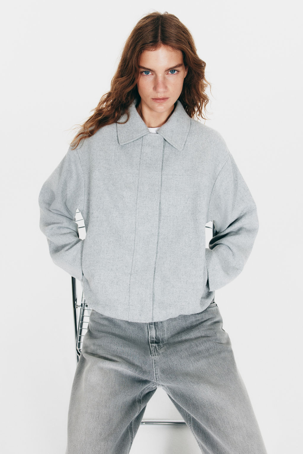 Cazadora bomber con cuello - H&m фото 8
