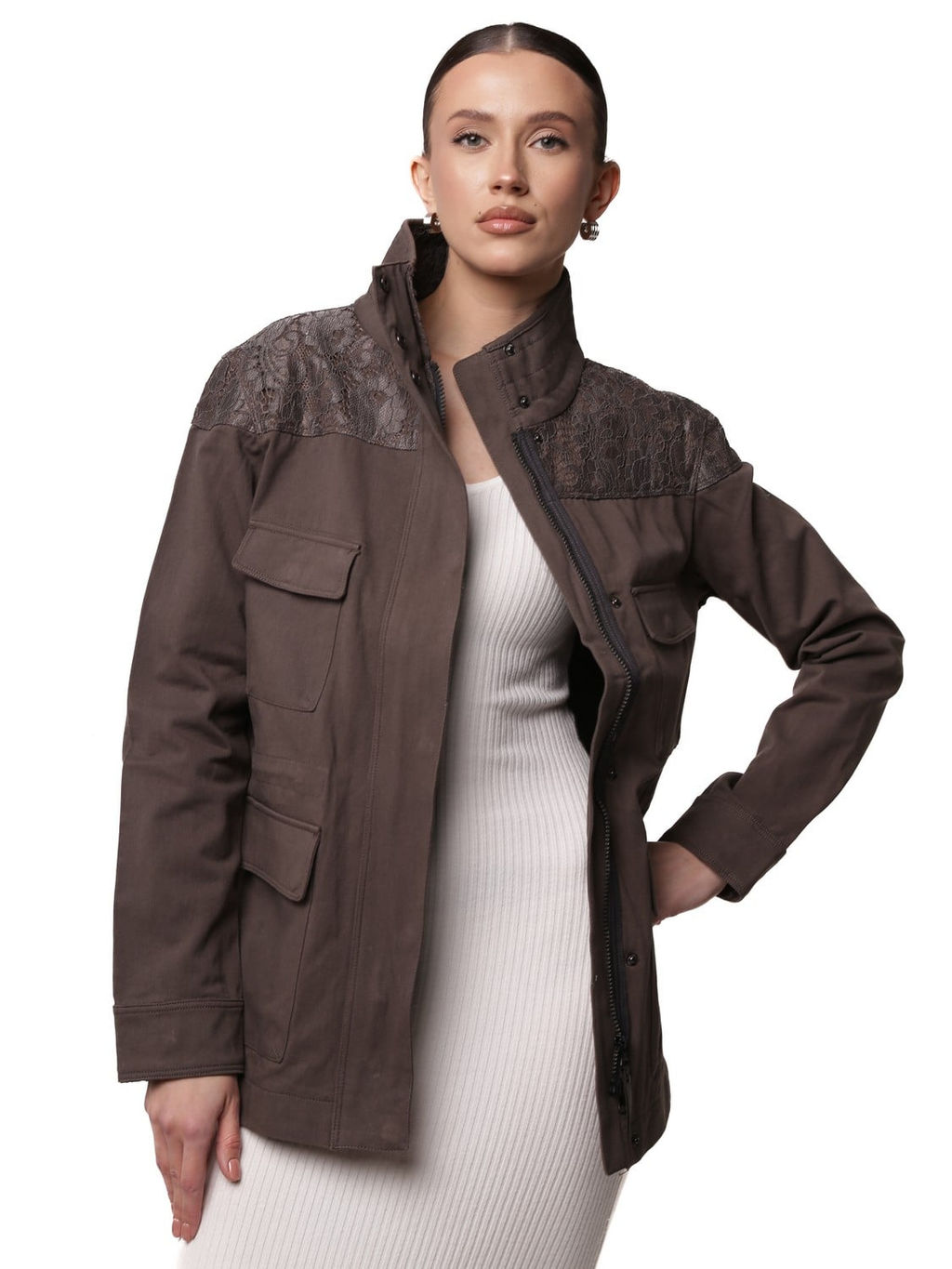 Ветровка B-8863 Серый