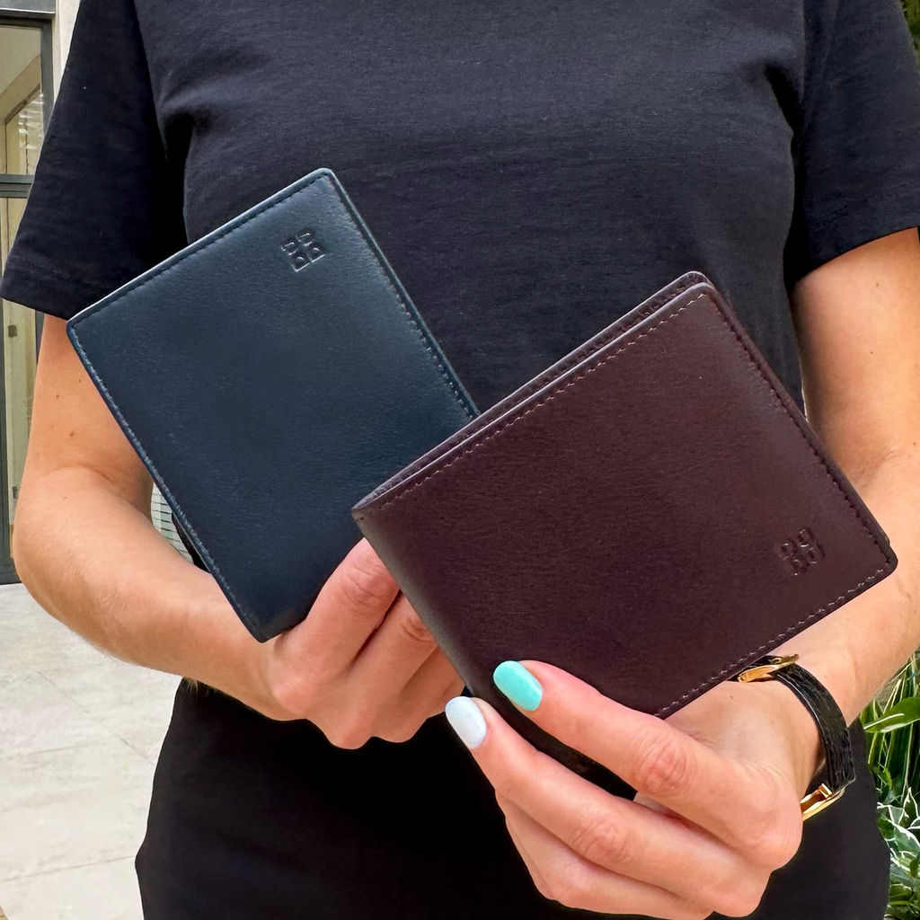 Итальянский мужской кожаный кошелек DuDu серии Azzorre | морской - Dudubags фото 6