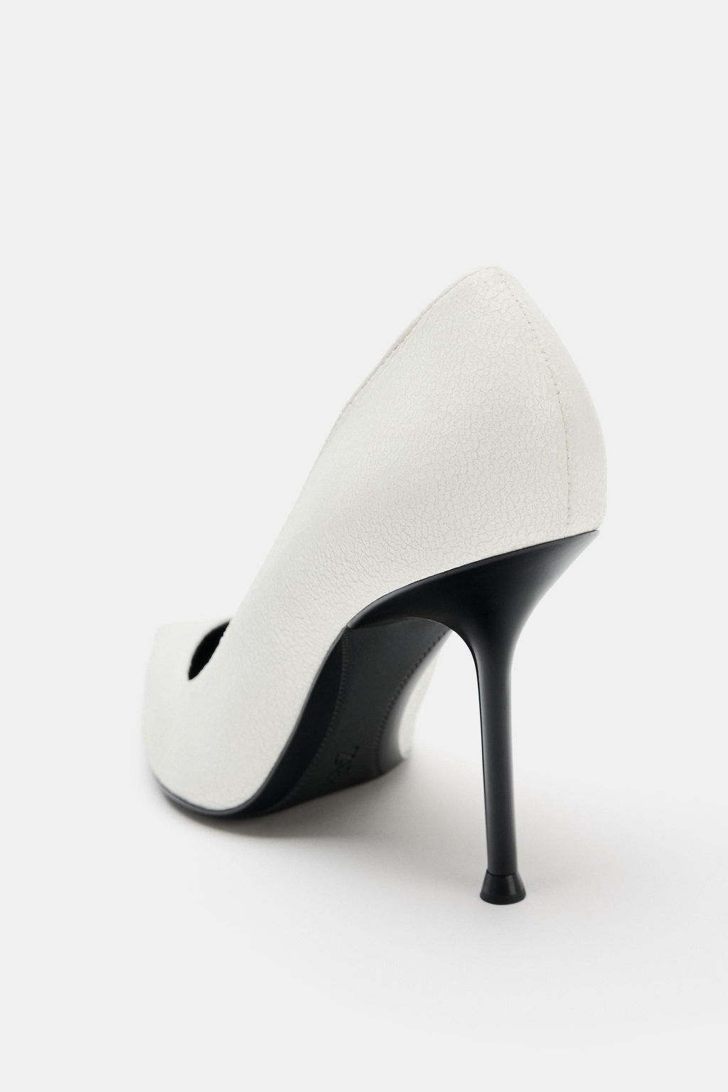 ZAPATO TAC?N EFECTO CRAQUELADO / blanco - Zara фото 5