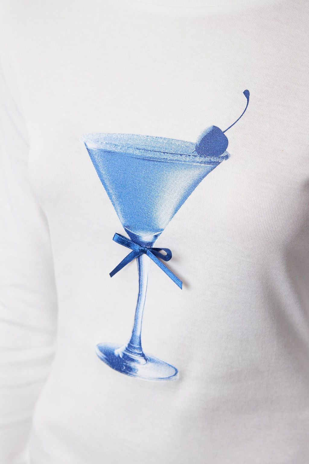 Teen Ekru Bask? ve Fiyonk Detayl? Fitted/Vucuda Oturan Orme Bluz TWOAW25BZ00126