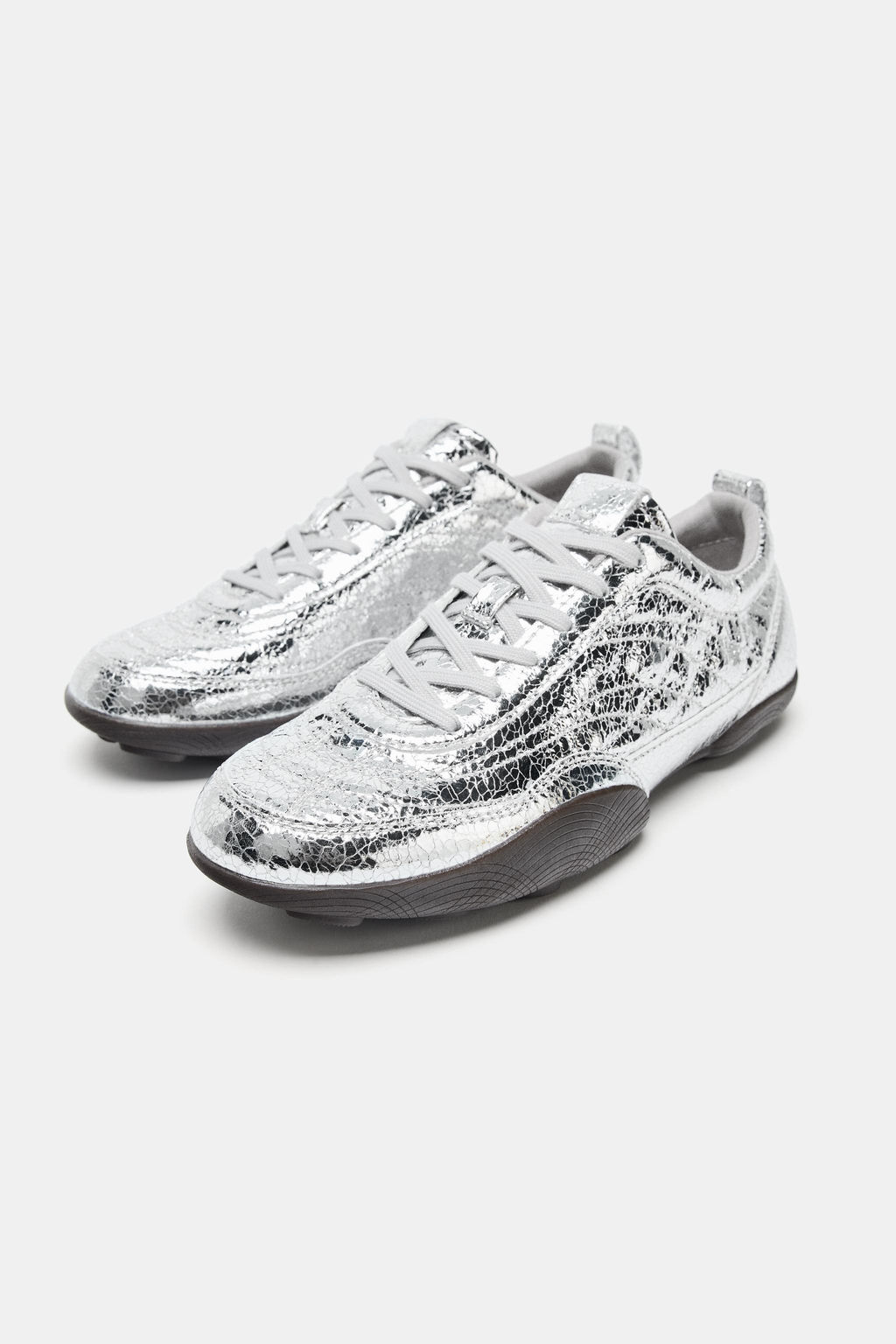 METALLIC-EFFECT TRAINERS - Zara фото 3