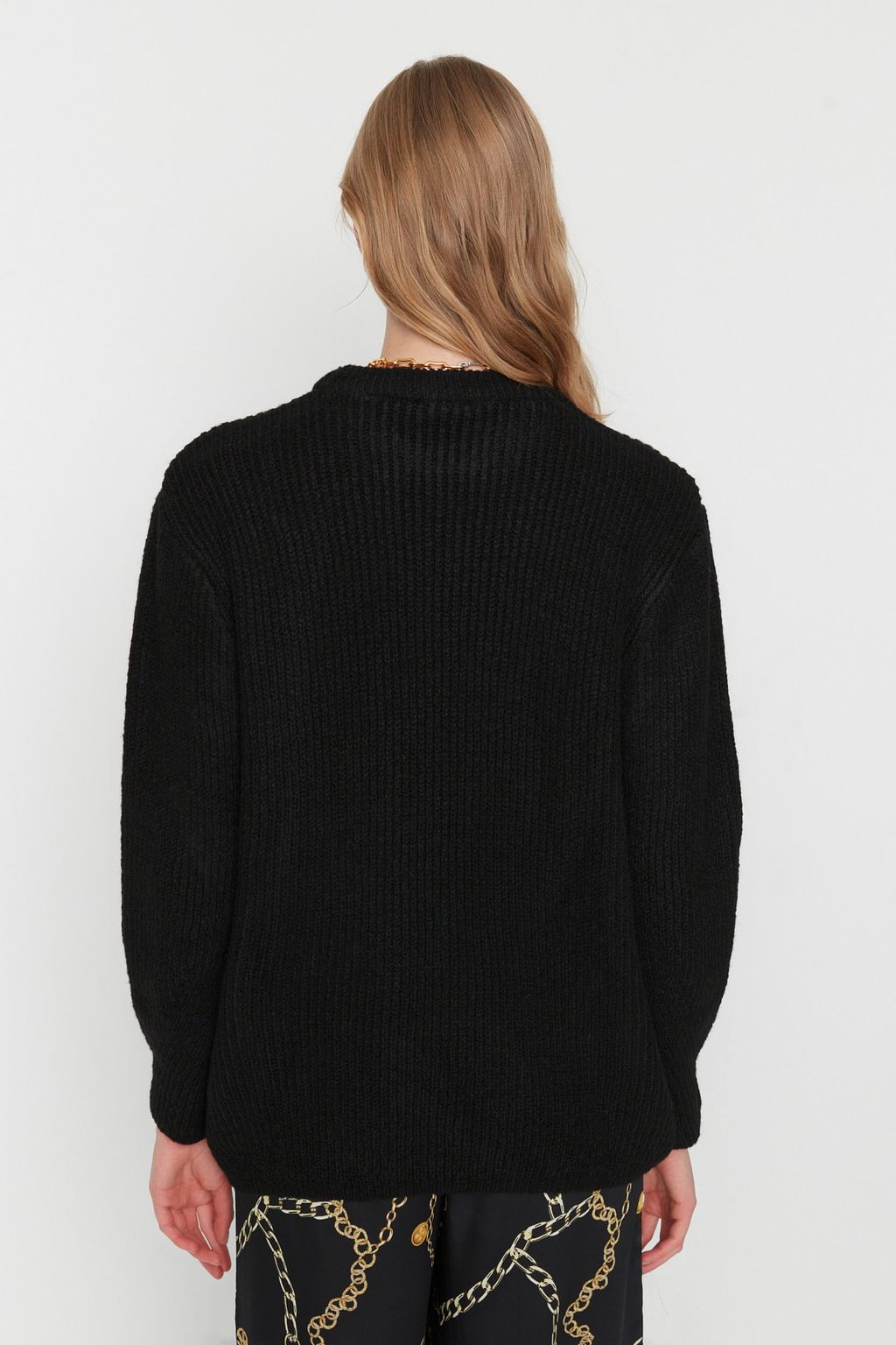 Tas Genis Kal?p Couple Yumusak Dokulu Basic Triko Kazak TWOAW20FV0142 - Trendyolmilla фото 22