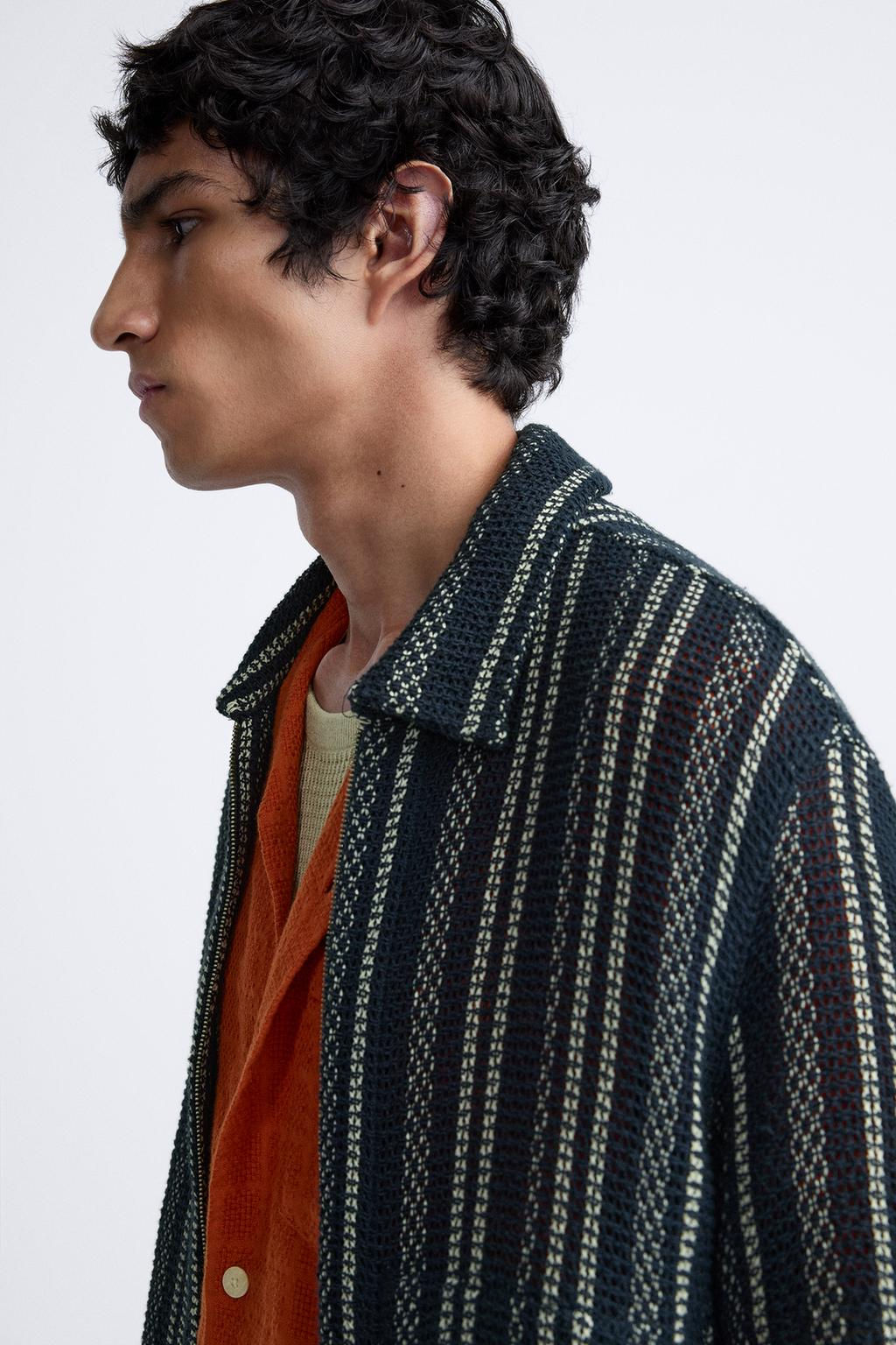 TEXTURED OPENWORK JACKET - Zara фото 5