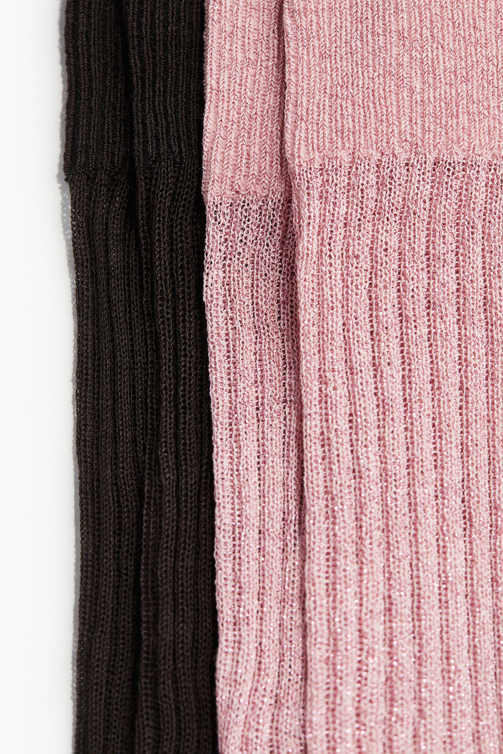 Pack 2 calcetines a la rodilla en mezcla de seda - H&m фото 4