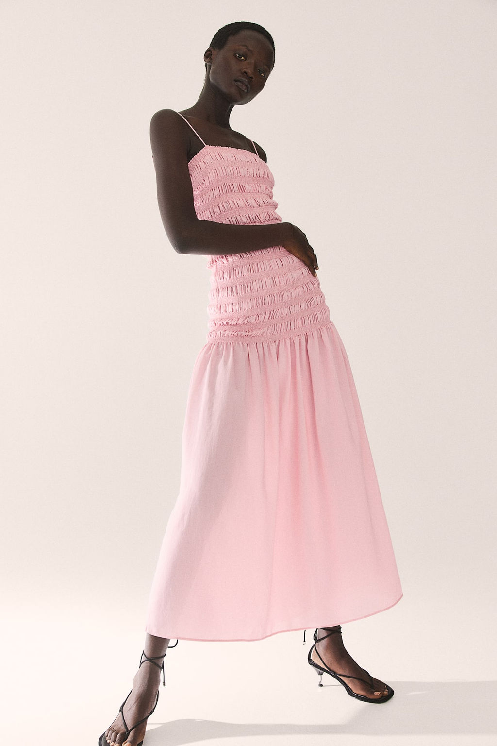 Maxivestido fruncido - H&m фото 3