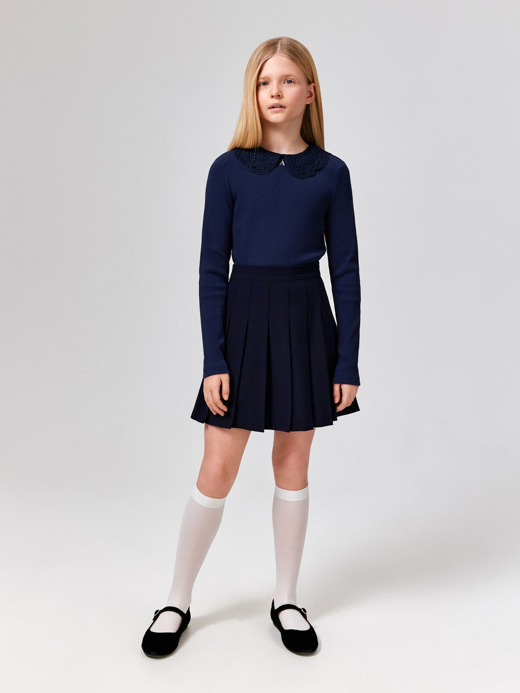 ACOOLA / Блузка детская для девочек Loretta темно-синий  фото 2