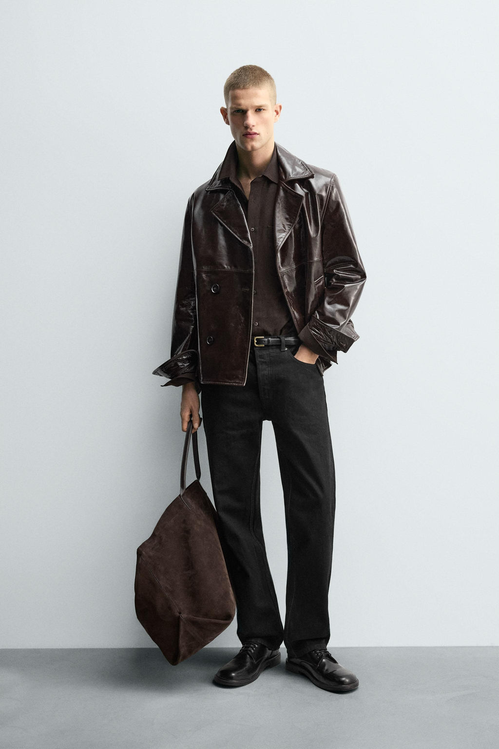 SHINY LEATHER JACKET