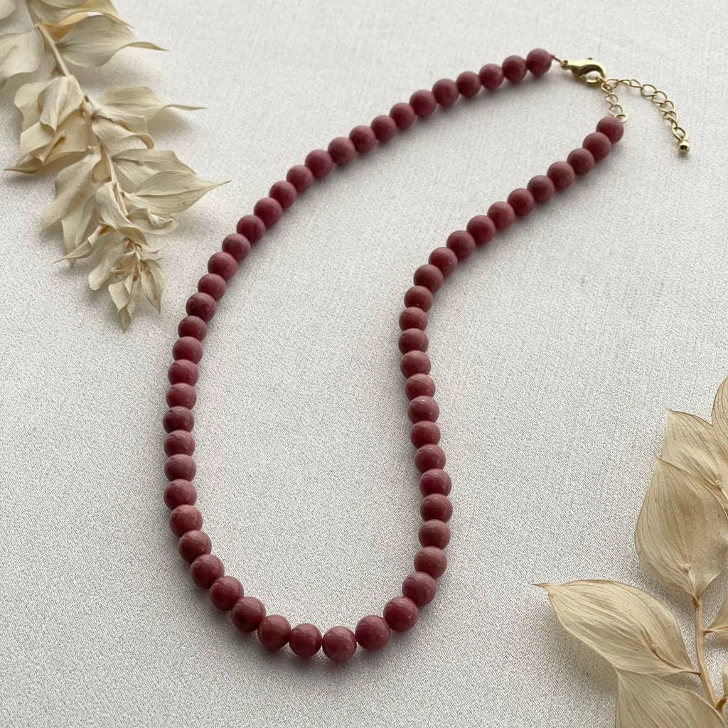 Бусы из Родонита 45 см +